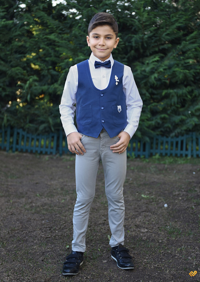 Kedinden Noktalı Çocuk Spor Yelek Takım