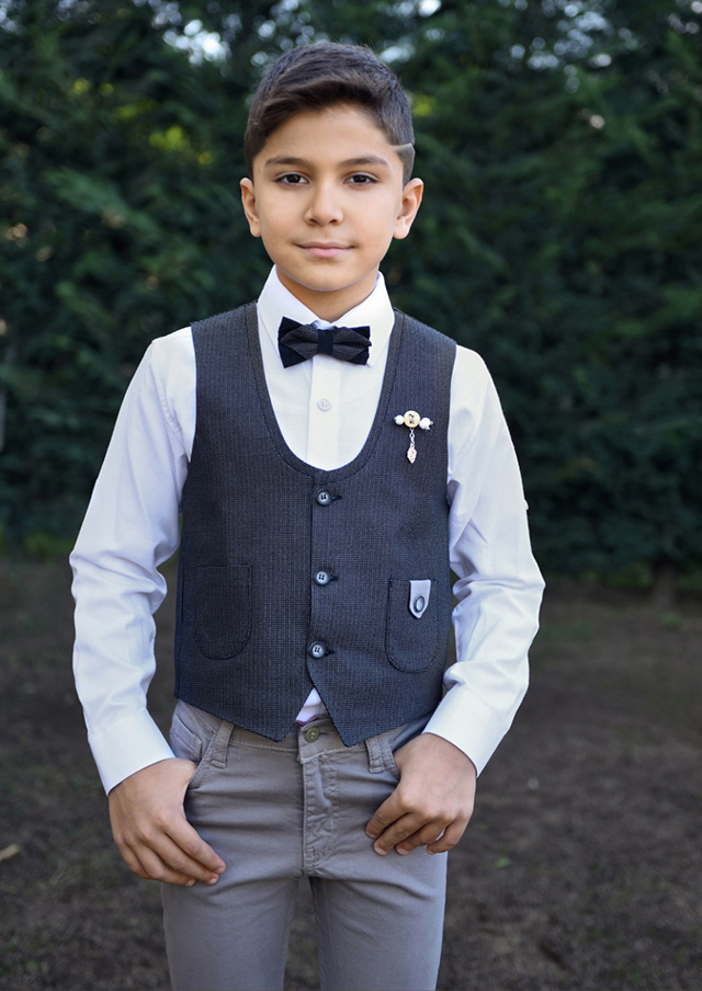 Kedinden Noktalı Çocuk Spor Yelek Takım